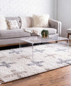Rugs.com Athena Shag Collection Alfombra  8 x 10 pies, alfombra de pelo marfil...