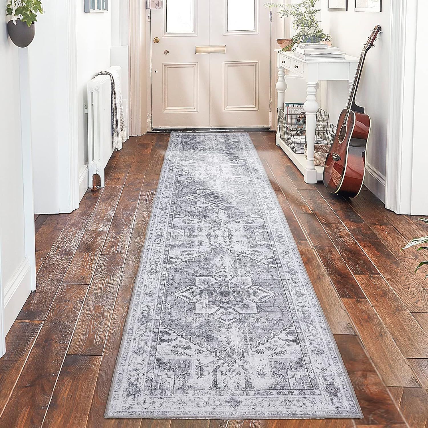 Alfombra lavable de 2 x 10 pies, para pasillo, lavandería, cocina, entrada,