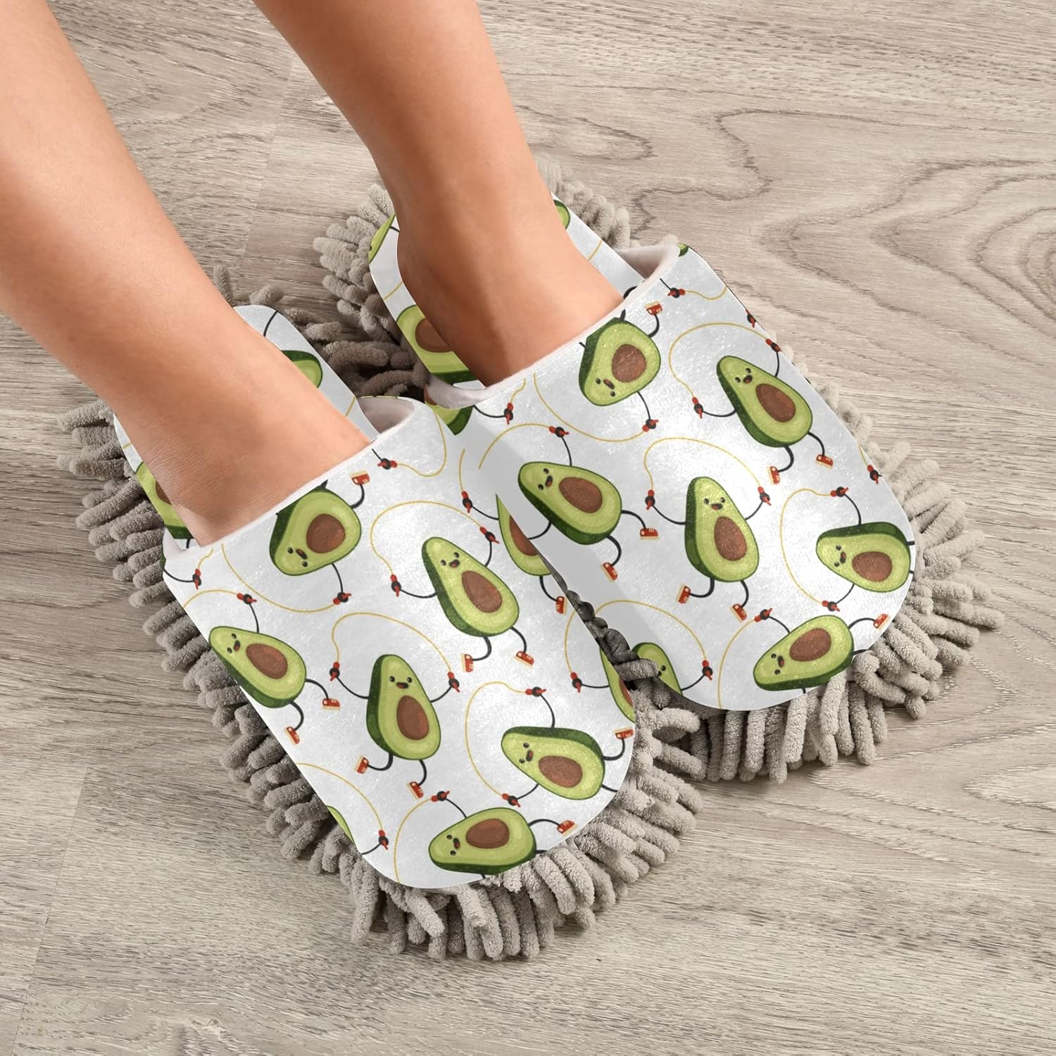 xigua Pantuflas de limpieza de microfibra para hombre y mujer, limpiadores de...