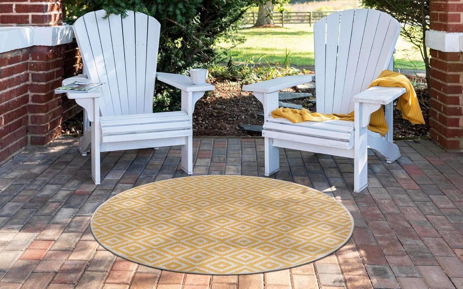Unique Loom Jill Zarin Outdoor Collection - Alfombra de área - Costa Rica (6...