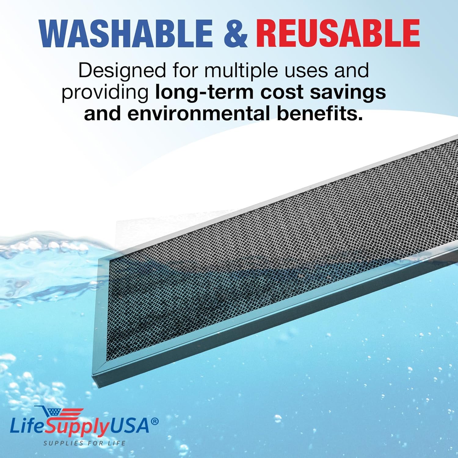 LifeSupplyUSA MERV 8 - Filtro de aire electrostático de 12 x 30 x 1 pulgadas,...