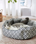 LUCKITTY Cama para gatos, terciopelo suave y cojín Oxford impermeable de dos...