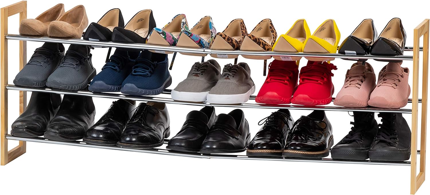 IRIS OHYAMA USA - Zapatero de 3 niveles para entrada, 15 pares de organizadores...