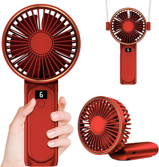 Ventilador de mano, ventilador portátil, ventilador personal recargable por USB...