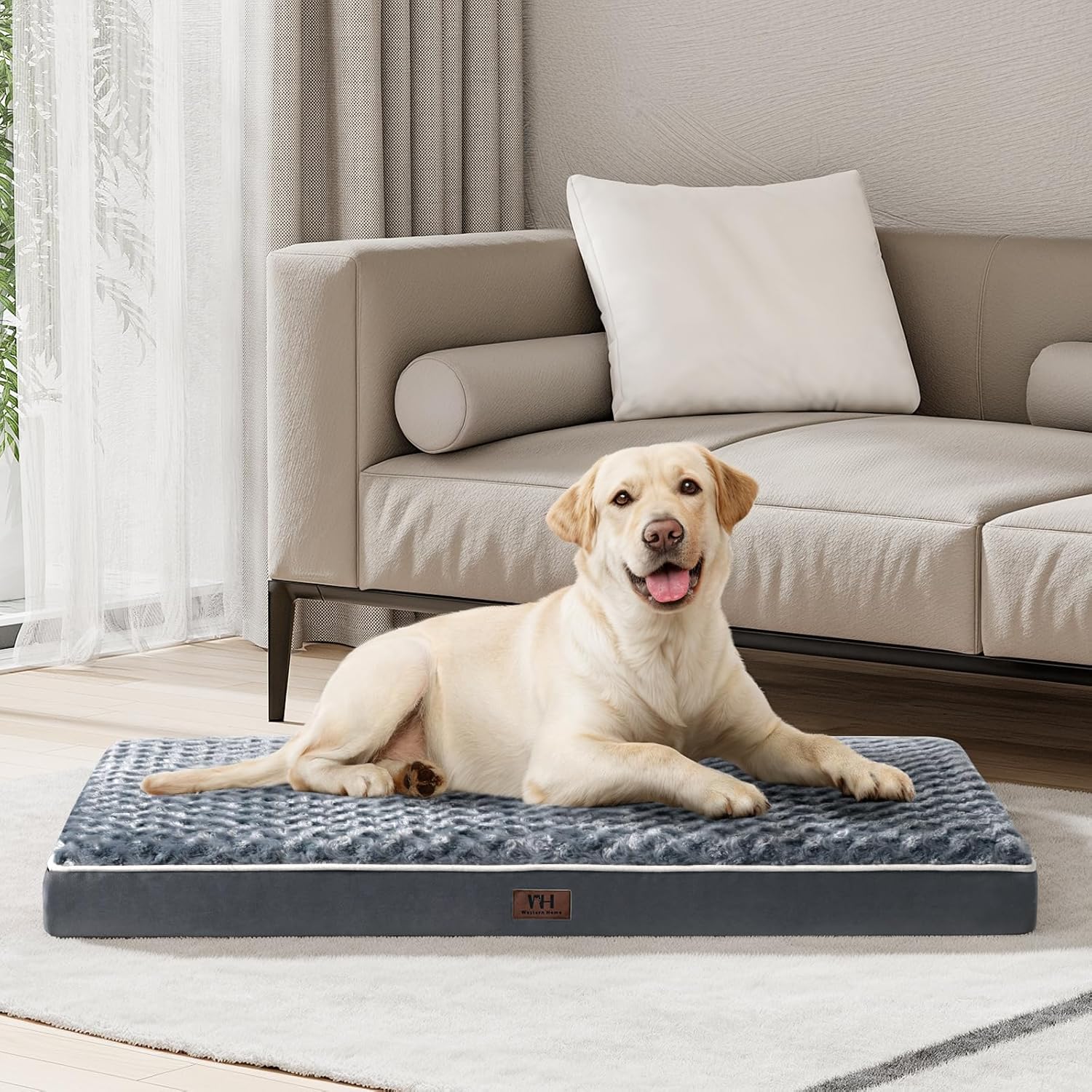 WESTERN HOME WH Cama grande para perros grandes, camas para perros de gran...