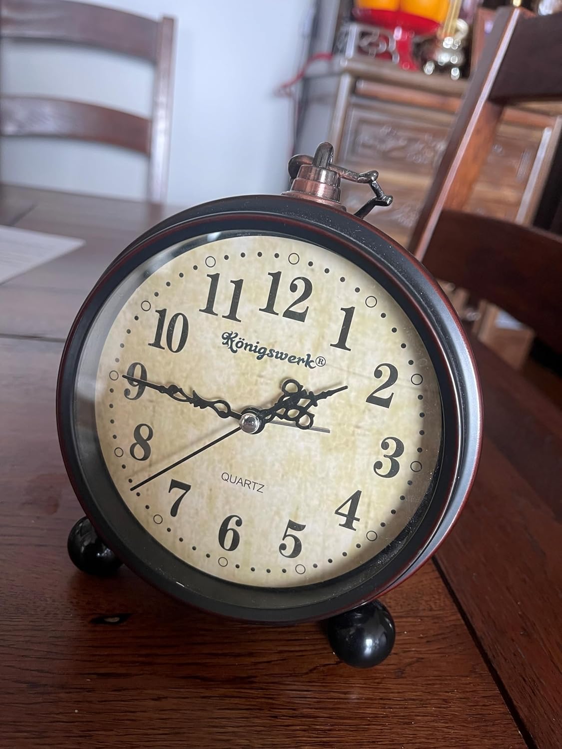 Konigswerk - Reloj Analógico de Cuarzo, decorativo, de gran tamaño, Retro,...