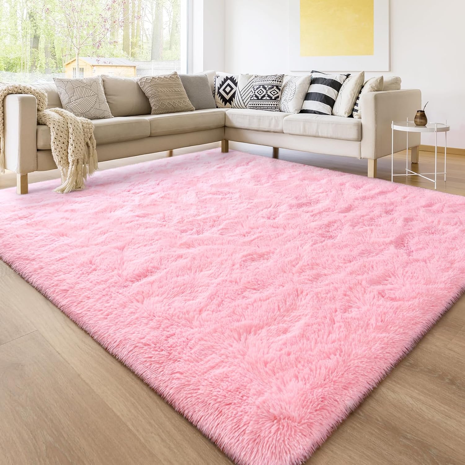 Lascpt Alfombra de área para sala de estar, supersuave y esponjosa para...