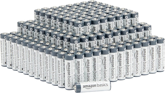 Tienda Basics, paquete de 150 pilas industriales alcalinas AA, 1.5 voltios, 5...