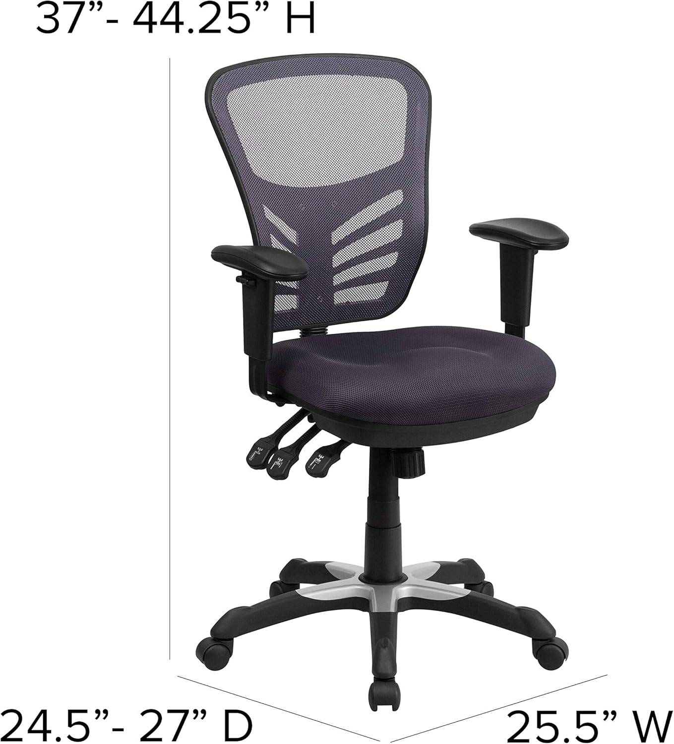 Flash Furniture Nicholas - Silla de oficina ejecutiva, ergonómica y giratoria,...