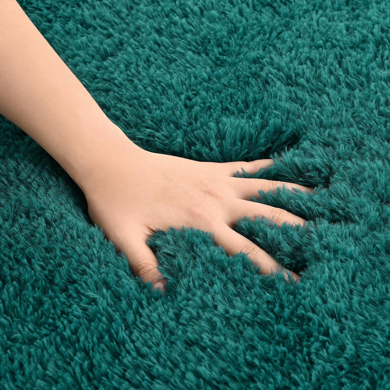 AROGAN Alfombra de área peluda para dormitorio, alfombras lavables de 4 x 6...