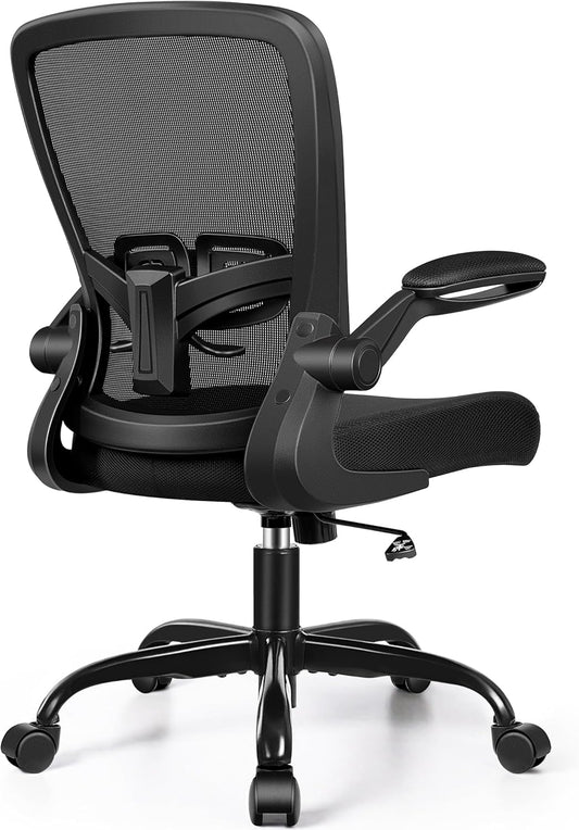 Felixking Silla de oficina, ergonómica de escritorio con altura ajustable y...