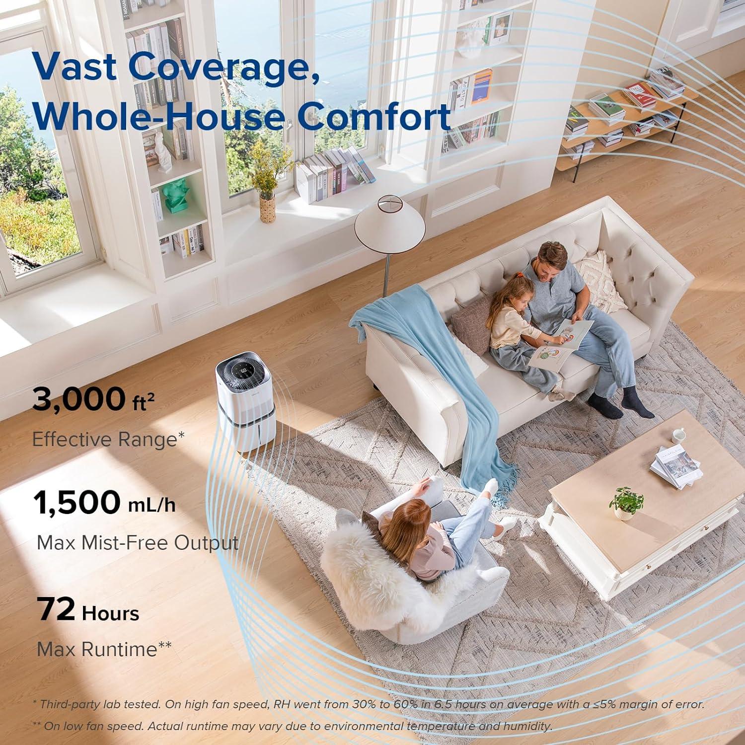 Humidificadores evaporativos inteligentes superiores 6000S para toda la casa