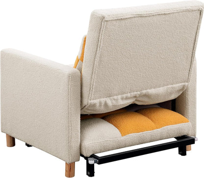 Sofá cama convertible, silla ajustable con almohada, silla multifuncional con