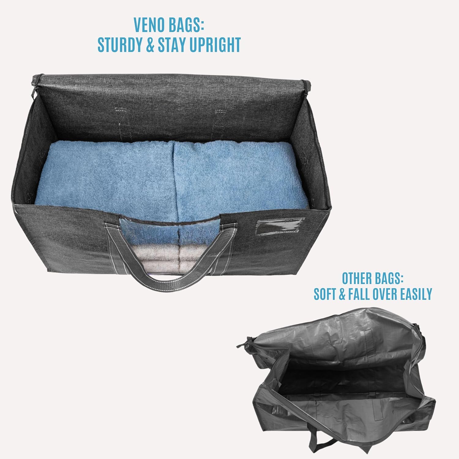 Paquete de 6 bolsas para mudanza, suministros de mudanza, cajas de