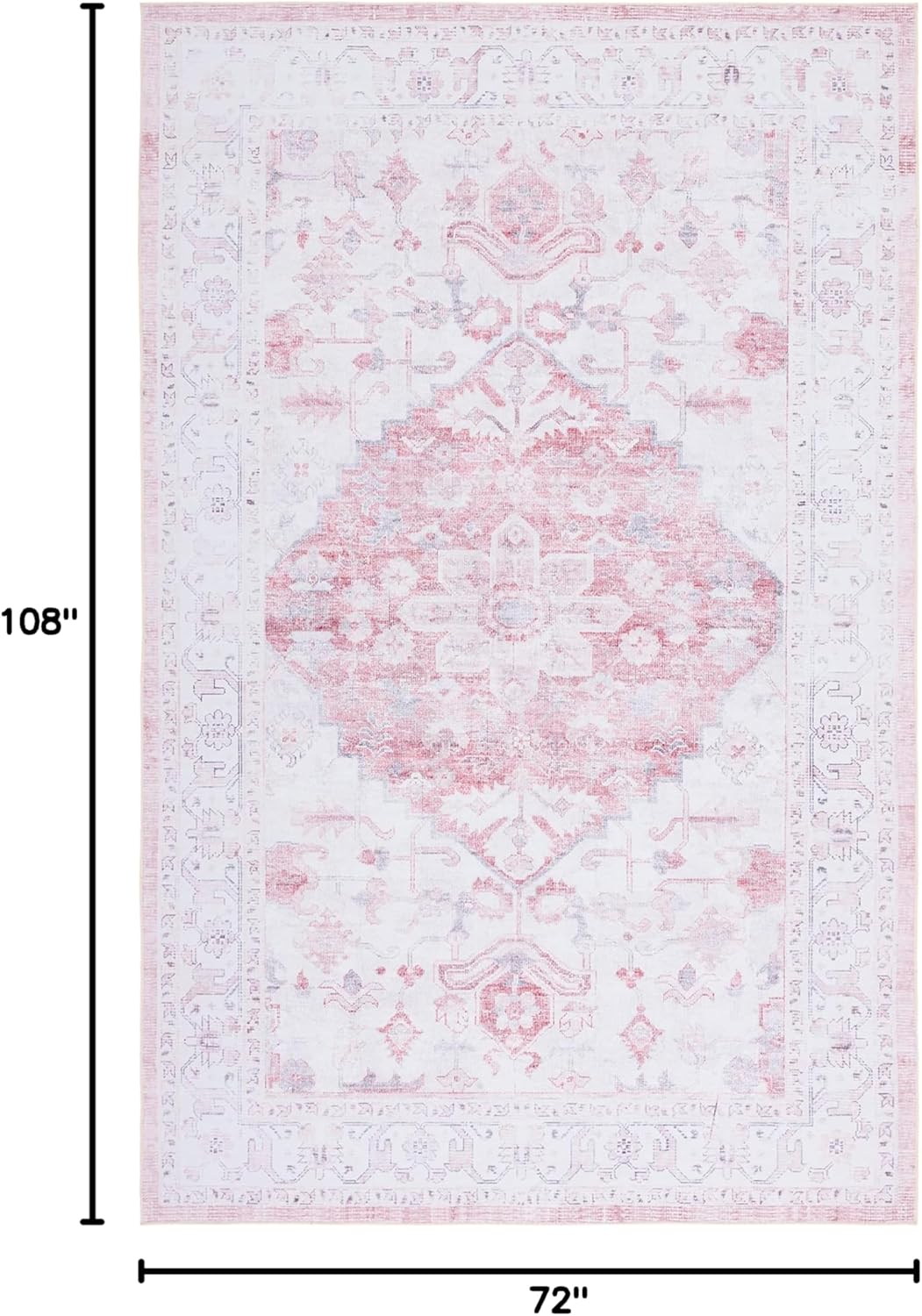 SAFAVIEH Tucson Collection - Alfombra de área de 6 x 9 pies, color beige y...
