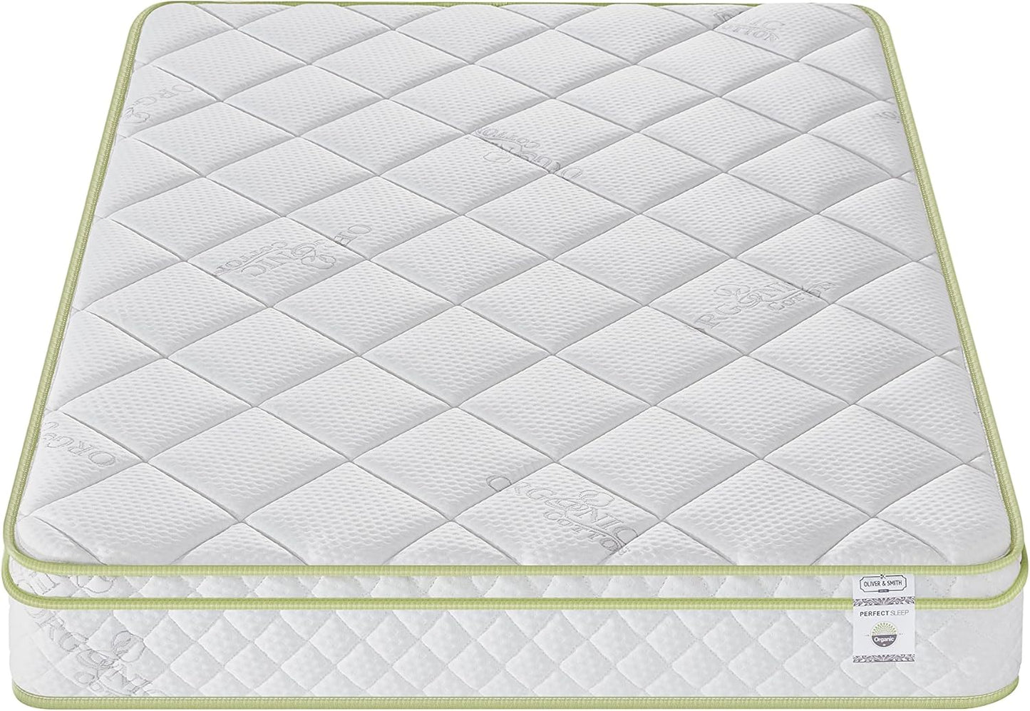 Oliver & Smith Colchón híbrido de 8 pulgadas de espuma fresca y cómoda, con