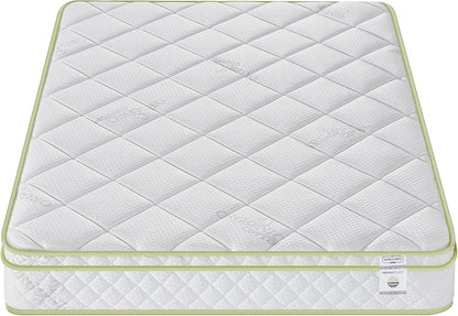 Oliver & Smith Colchón híbrido de 8 pulgadas de espuma fresca y cómoda, con