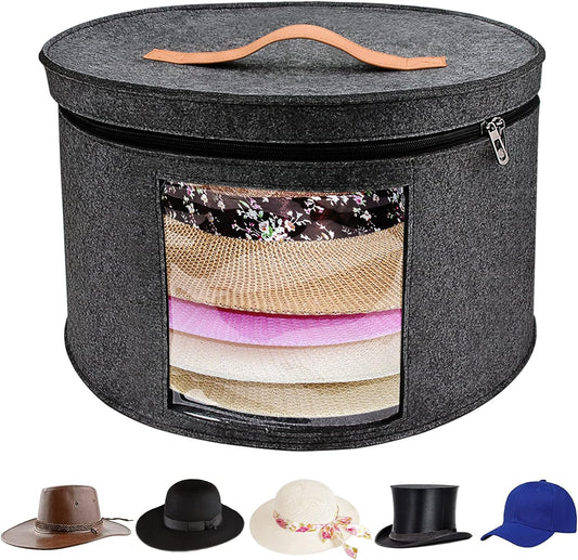 Caja de almacenamiento grande para sombreros para mujeres y hombres,