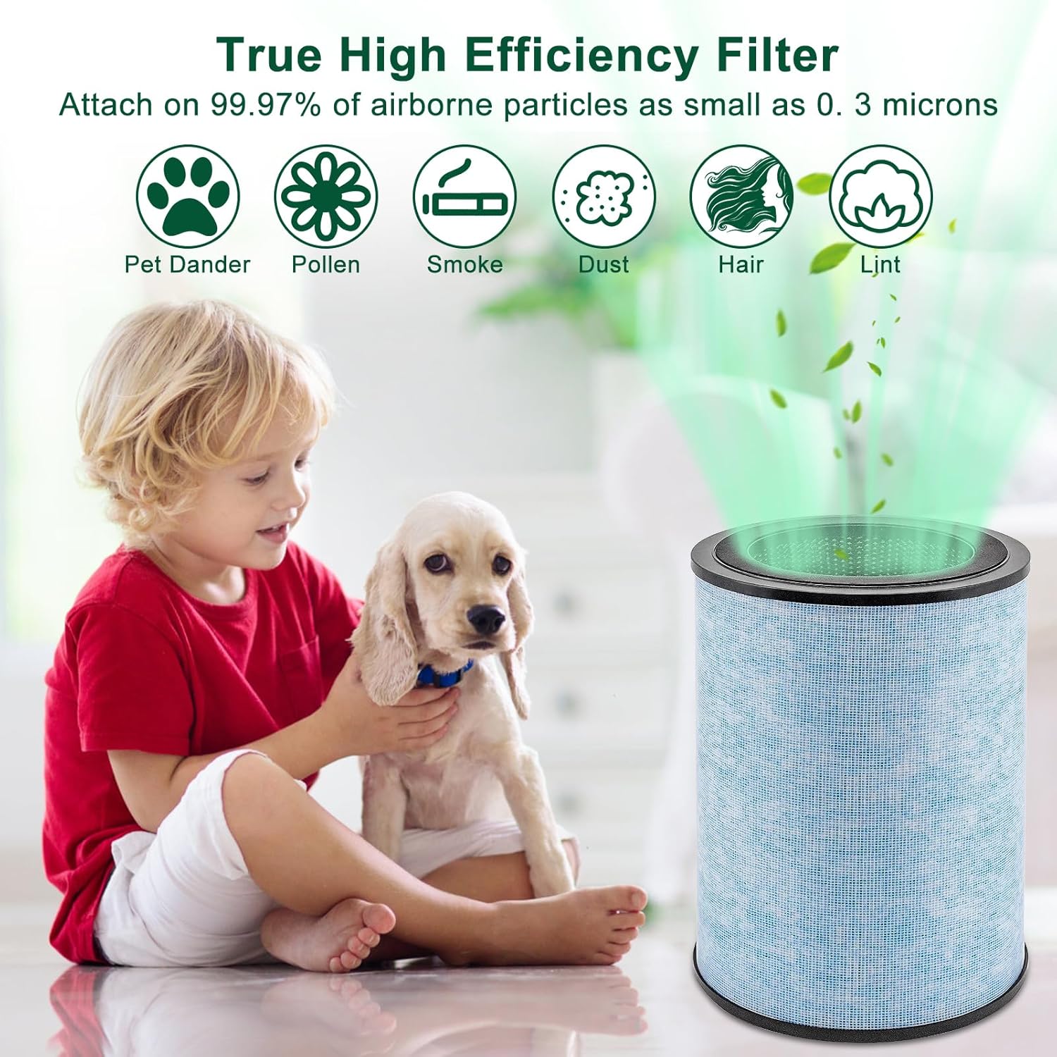 Paquete de 2 para reemplazo instantáneo de filtro AP300, filtro verdadero y...