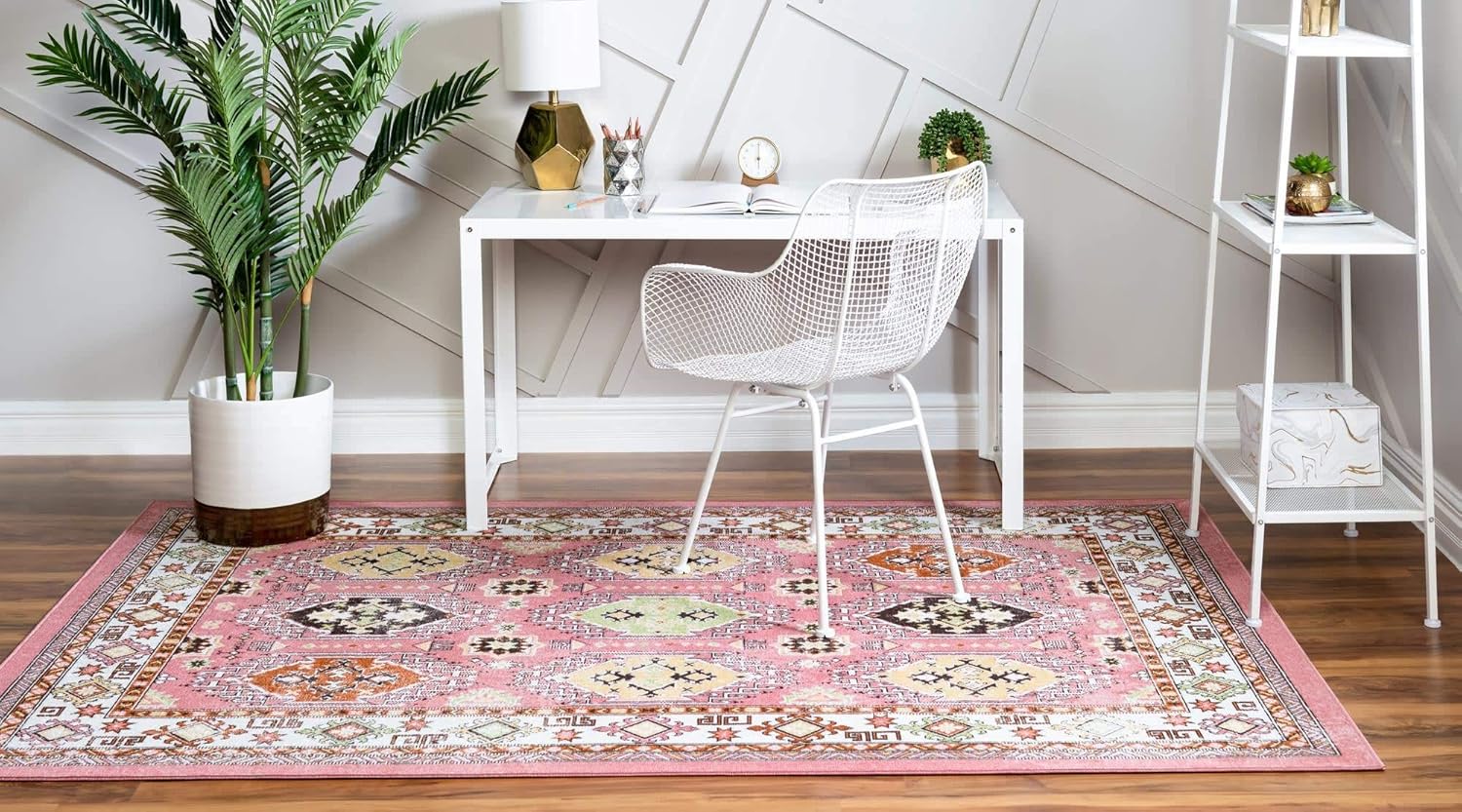 Aarhus Collection Alfombra de área Southwestern (5' 1" x 7' 10" rectangular,