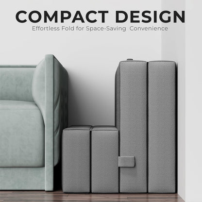 Colchón plegable tamaño matrimonial para suelo y viajes con funda extraíble,
