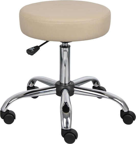 Taburete médico Boss Office Products, cómodo, en color beige, Madera, Beige