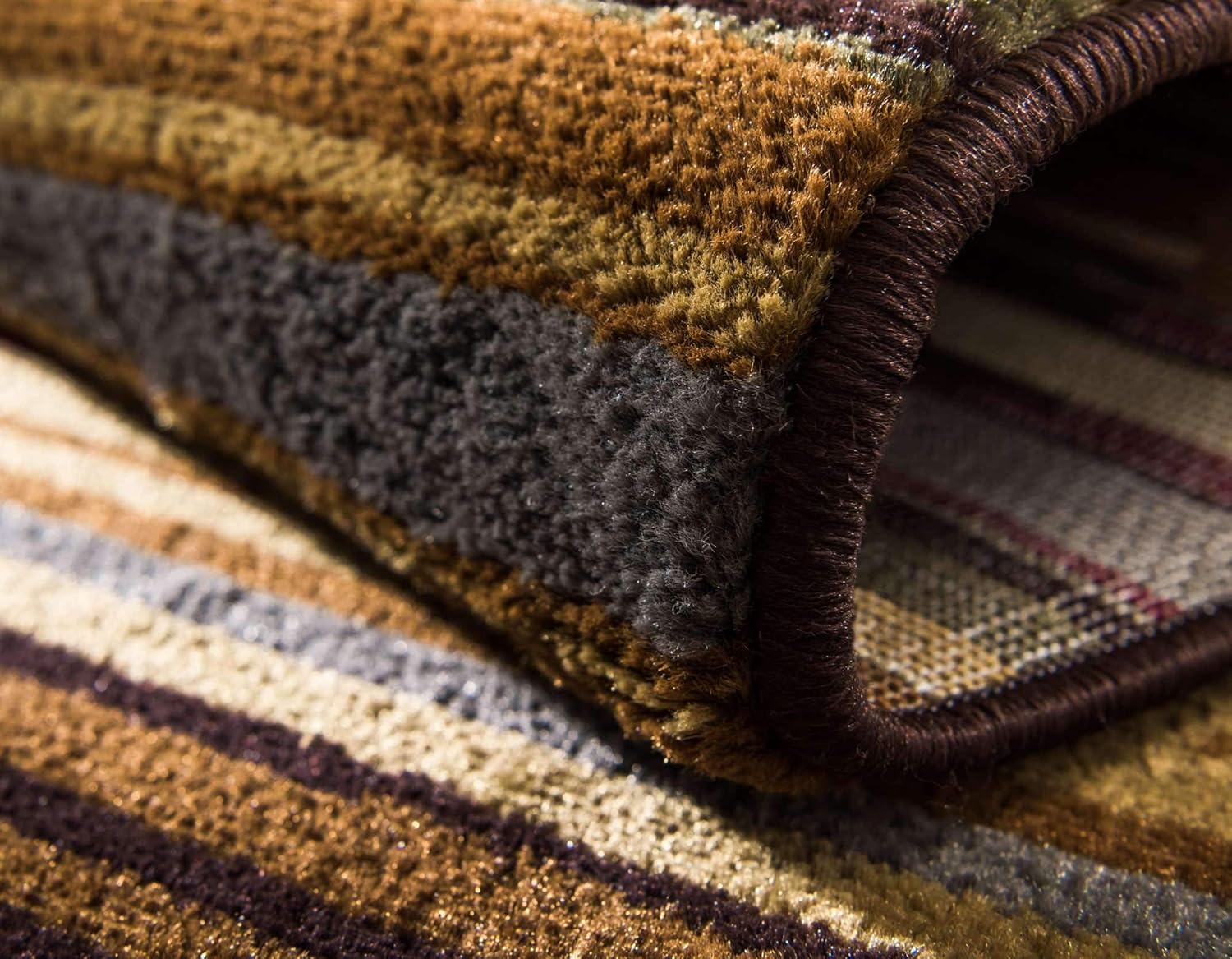 Unique Loom Barista Collection - Alfombra moderna a cuadros, contemporánea,...