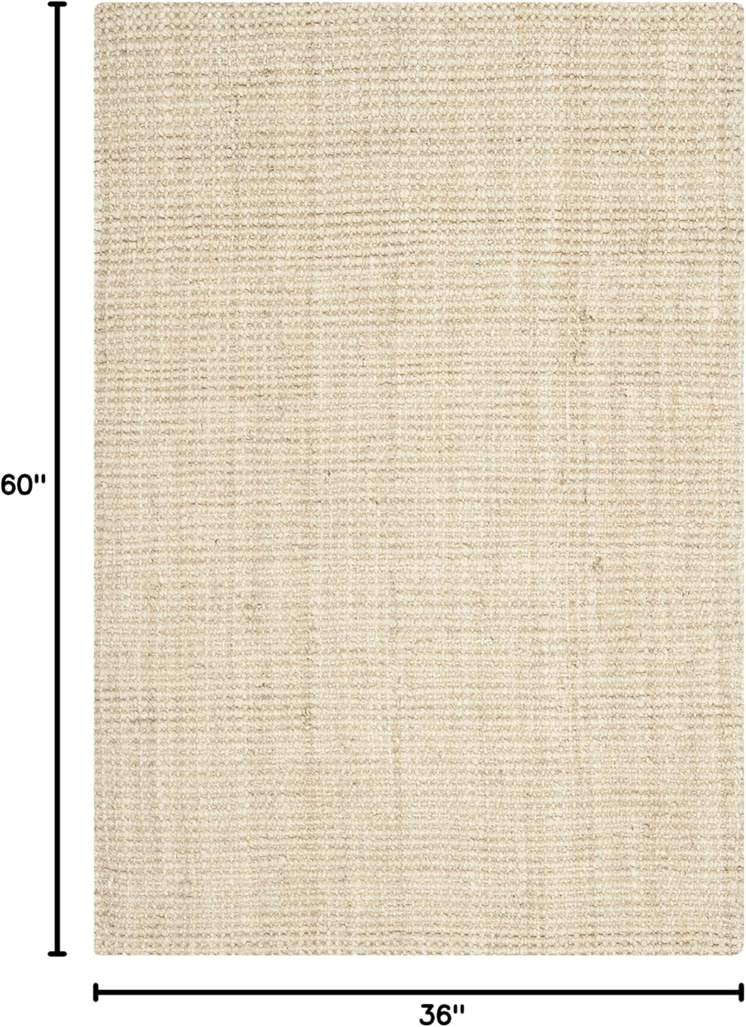 Safavieh colección Natural Fiber - Alfombra decorativa de 3 x 5 pies, marfil,...