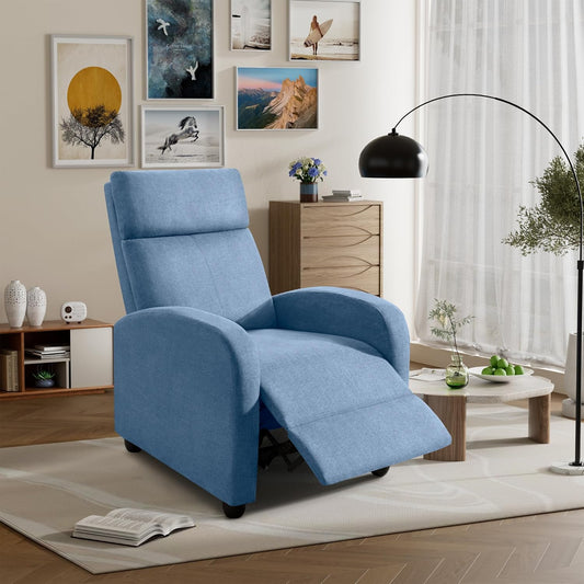 Furniwell Silla reclinable de masaje para sala de estar, silla reclinable de...