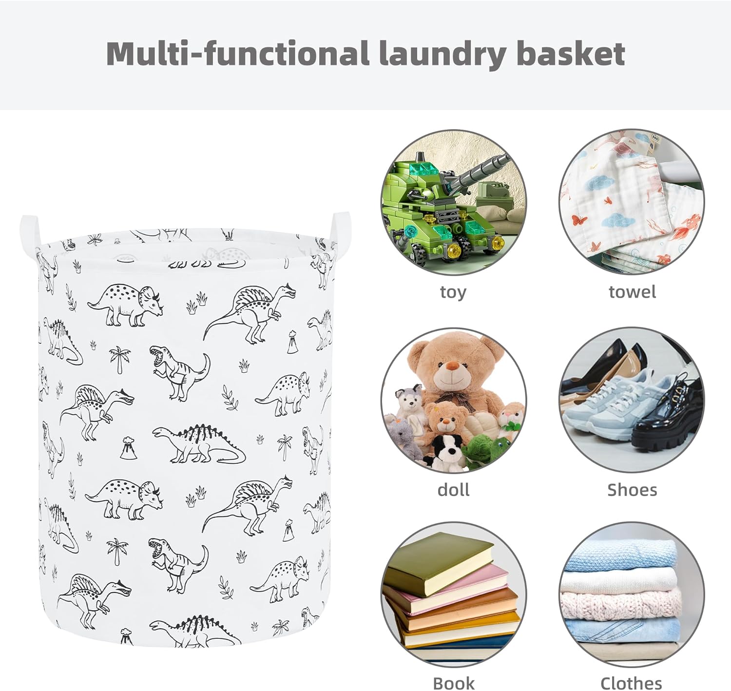Cesta plegable para ropa sucia para bebé, para guardería, niñas, niños, cesta...