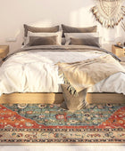 Yancorp Alfombra bohemia de 2 x 3 pies para dormitorio, antideslizante,...