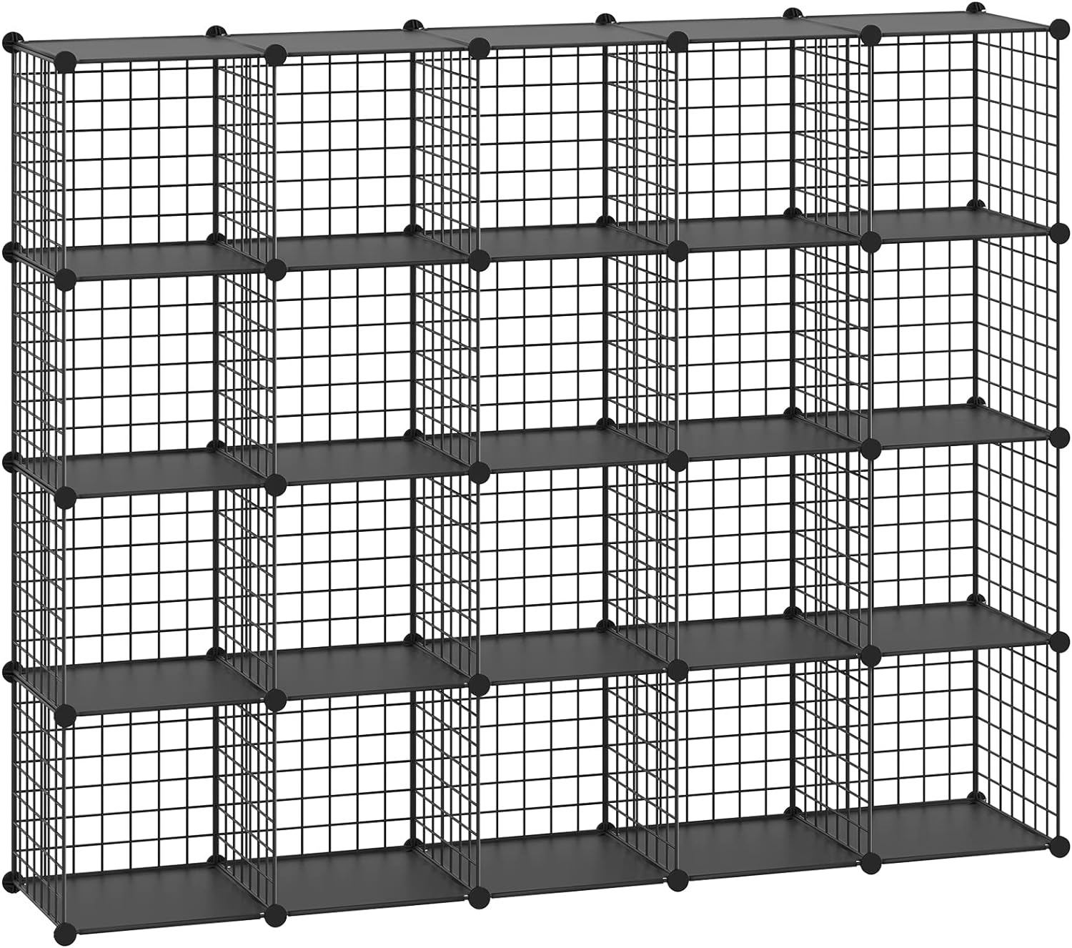 HUBSON Organizador de almacenamiento de cubos de alambre, para libros,...