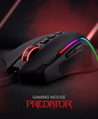 Redragon M612 Predator RGB Mouse para juegos, 8000 DPI con cable óptico con 11...