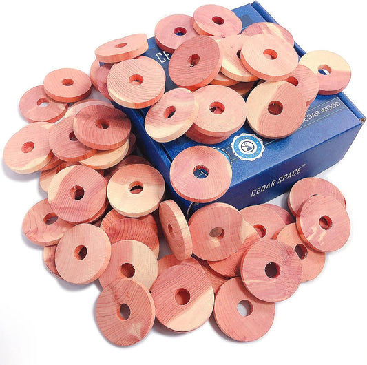 Cedar Space Bloques de cedro para almacenamiento de ropa, anillos de cedro rojo