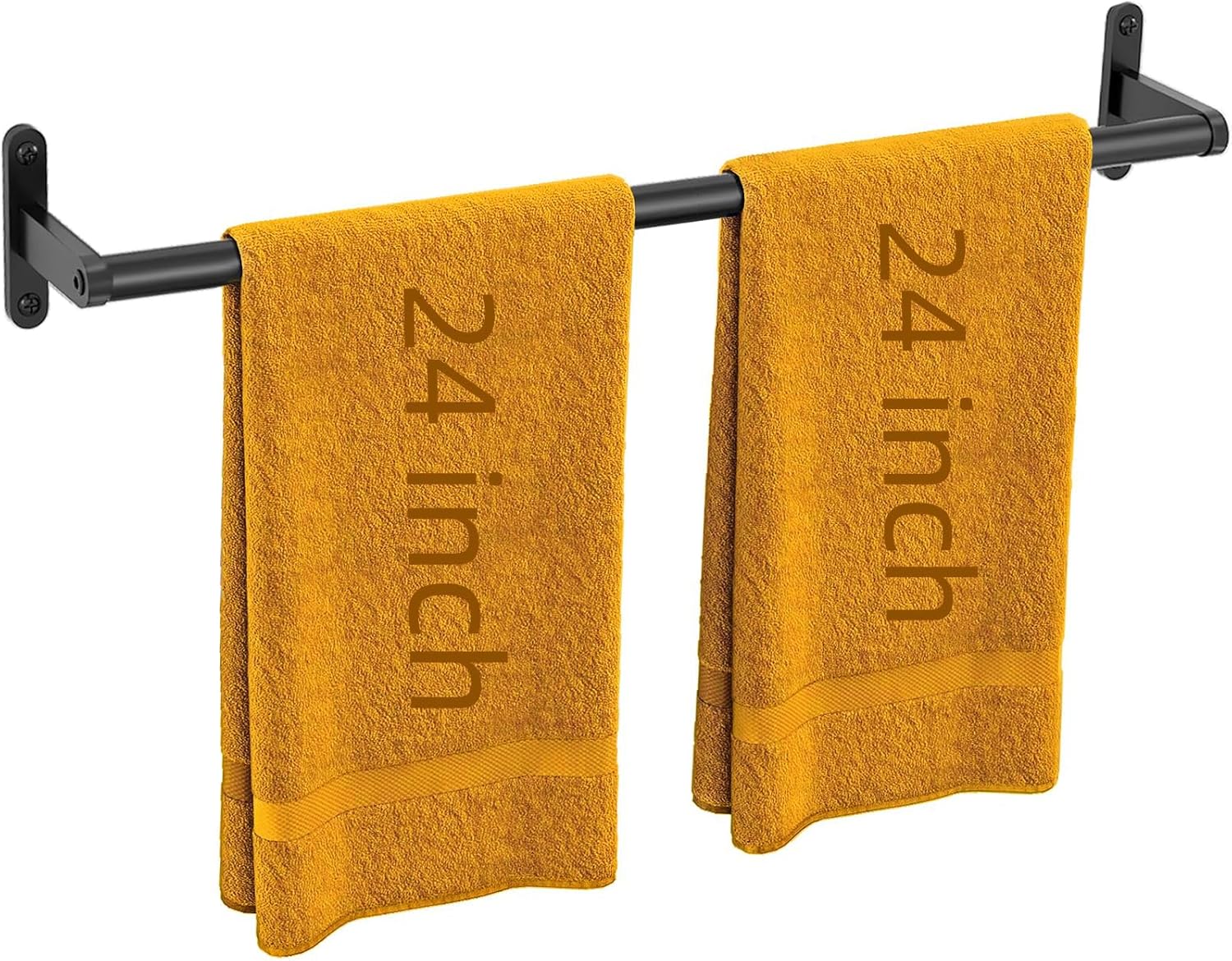 Toallero para pared de baño, toallero de 24 pulgadas para baño de acero...