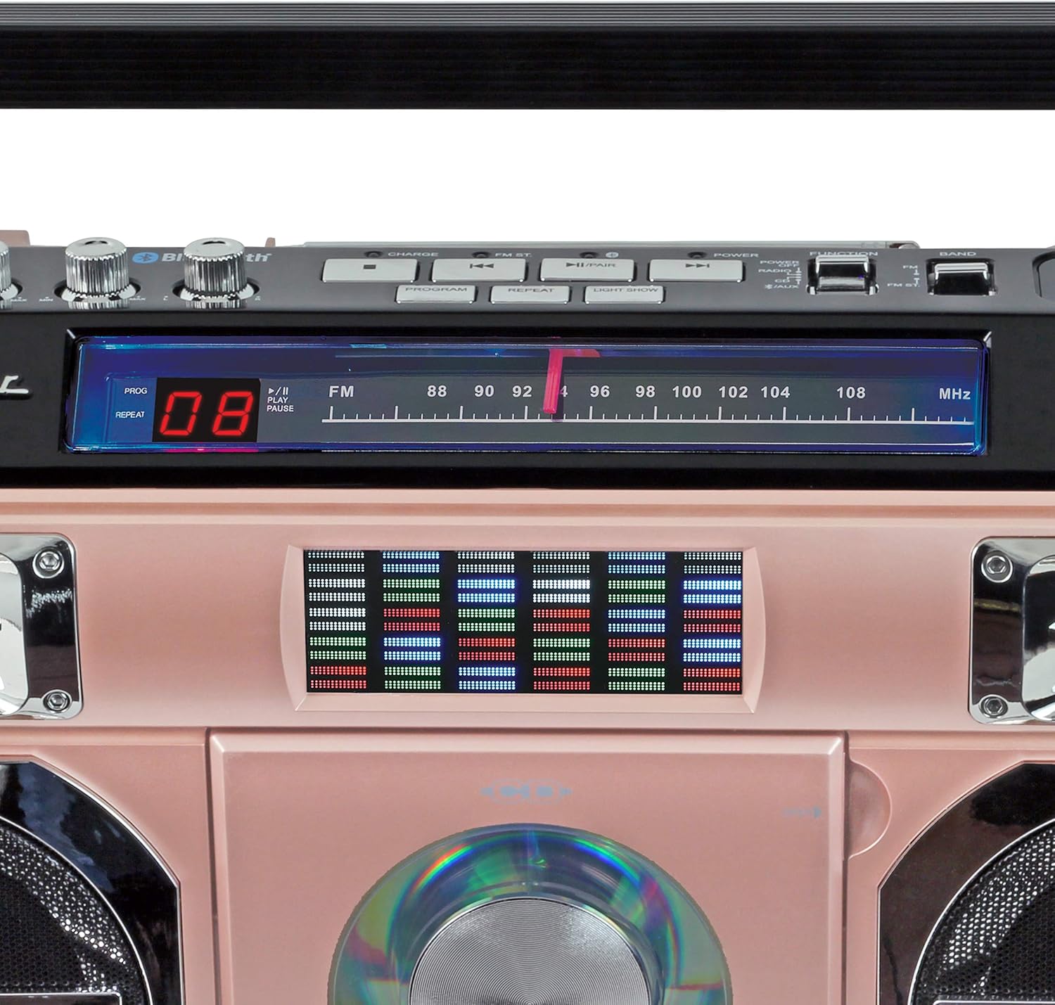 Studebaker SB2145RG 80's Retro Street Bluetooth Boombox con radio FM,...