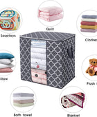 WISELIFE - Bolsas grandes de almacenamiento 3 paquetes100 litros Organizador de...