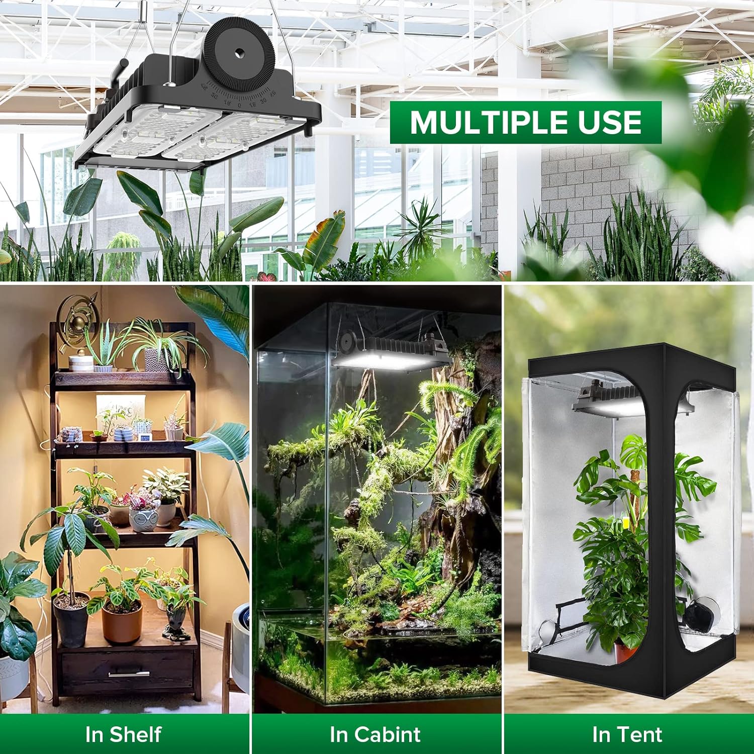 SANSI Luz LED de cultivo para plantas de interior, luz LED de crecimiento de...