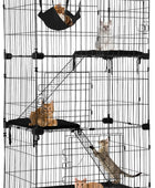 BestPet Jaula para gatos de 3 niveles de 67 pulgadas, jaula para gatos, jaula...