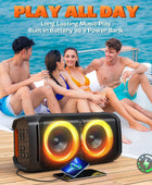 W-KING Altavoces Bluetooth de 100 W V5.3, IPX6 impermeable portátil con graves...