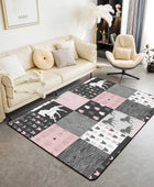 Alfombra de unicornio para niñas, de 3 x 5 pies, antideslizante, con diseño de...