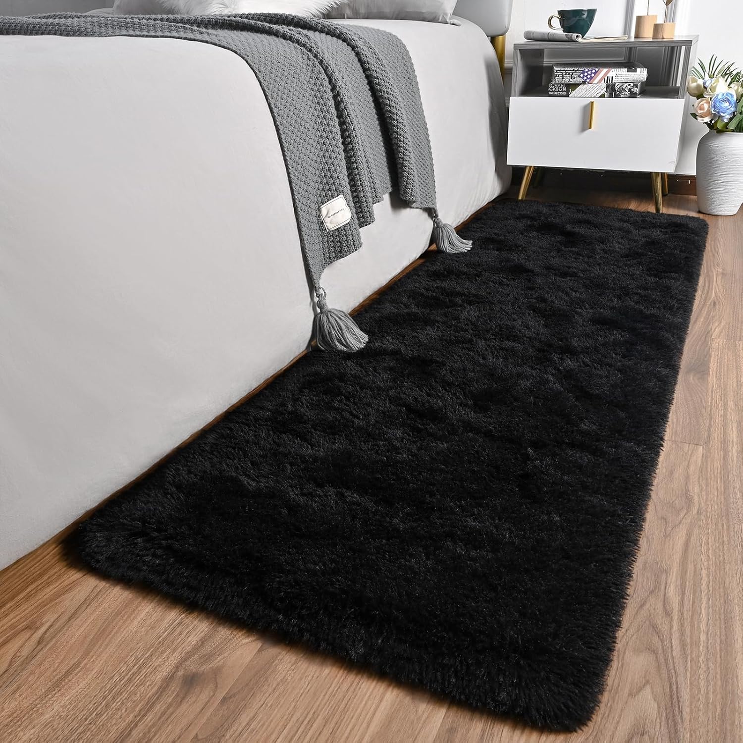 AROGAN Alfombra de pasillo de 2 x 6 pies para dormitorio, alfombras lavables...