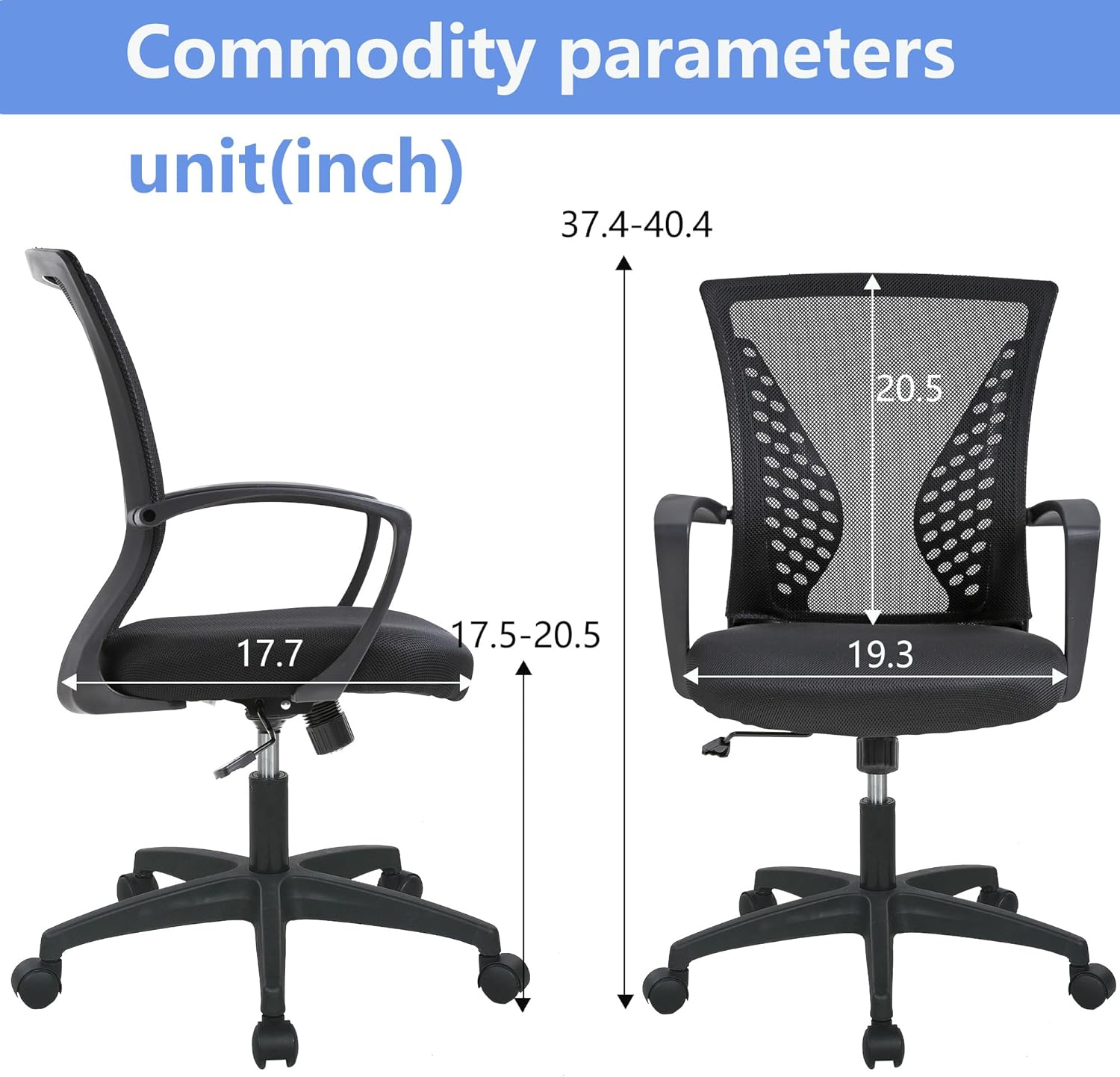 PayLessHere Silla de oficina, silla de escritorio, silla de computadora, silla...