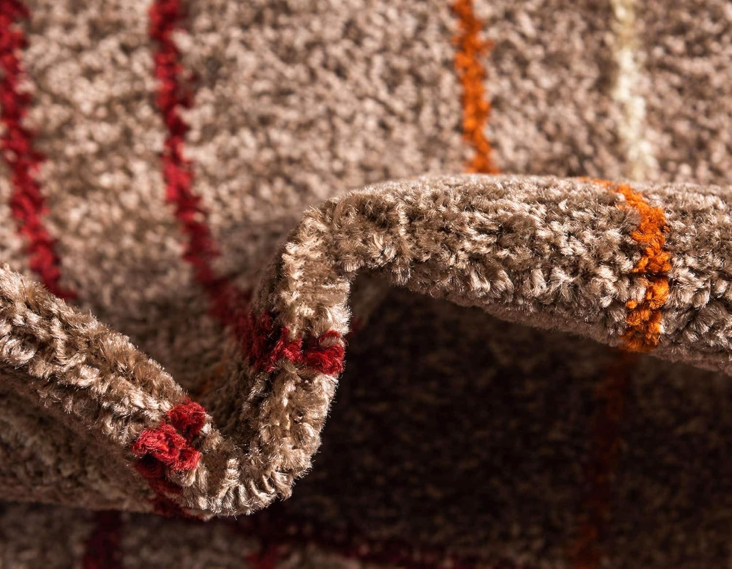 Unique Loom - Tapete con diseño abstracto, informal, moderno y contemporáneo de...