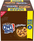 Chips Ahoy! Grueso, tamaño King, galletas, 33.2 onzas (paquete de 8)