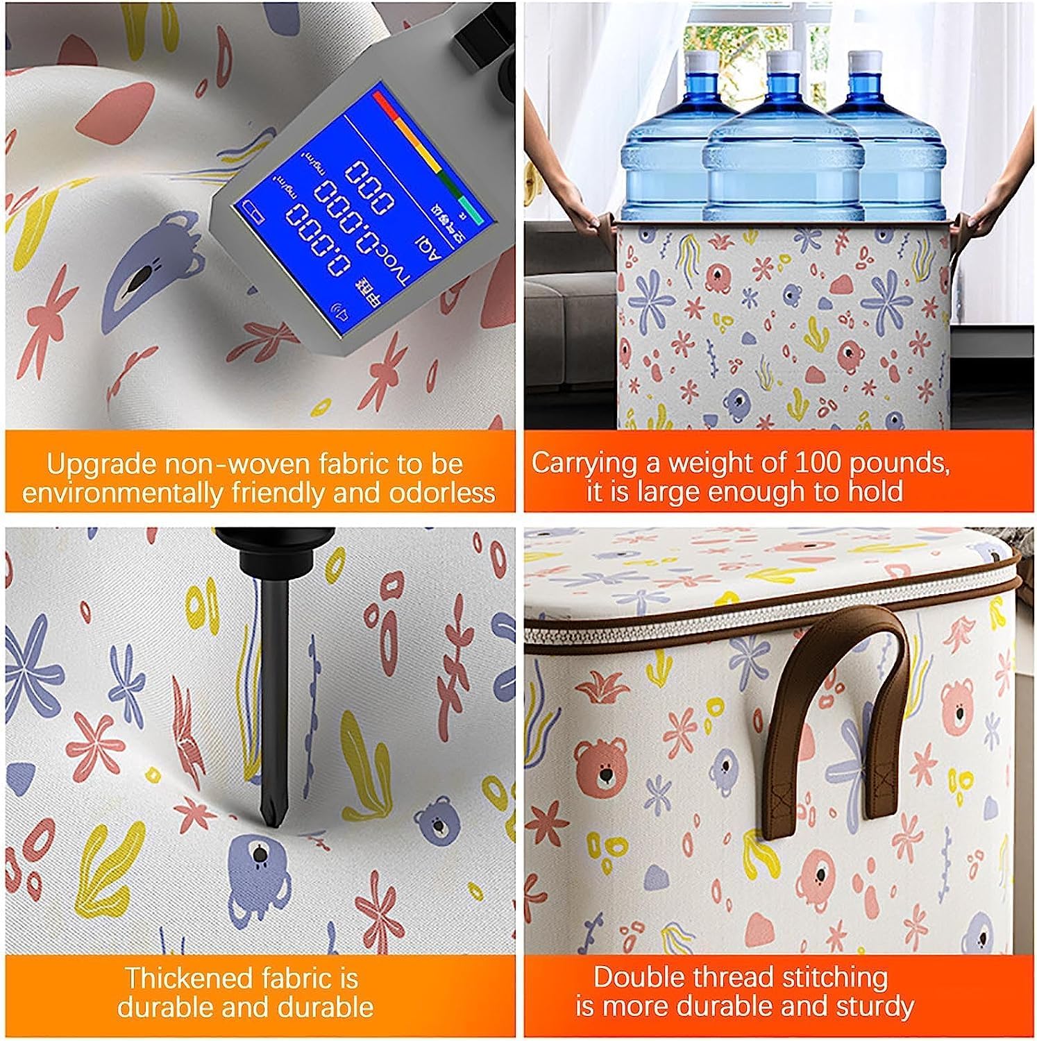 Bolsa de almacenamiento de ropa, no tejida, plegable, bolsa de almacenamiento...