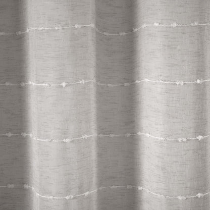Farmhouse Juego de 2 cortinas de ducha transparentes texturizadas con forro de