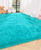 ISEAU Alfombra de área mullida, lanuda y cómoda para interiores, dormitorio de...