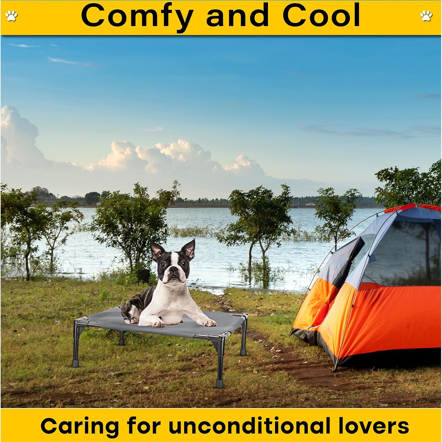 Cama elevada para perros, cama elevada para perros, cama para perros pequeños,...