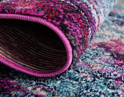 Jardin Collection Alfombra para múltiples áreas, abstracta, vibrante.,